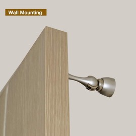 CG PLUS Magnetic Door Stop, Magnetic Door Catch, Door Holder, Door Stops, Wall Mounted, Floor Mounted, Door Banging Prevention (White, Small x 2pack)