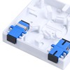 KETGUFF 2-Port Fiber Optic Terminal Junction Box, ABS Plastic, White,