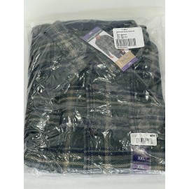 Woolrich Heavyweight Brawny Flannel Shirt | Dusty Olive | XXL - NEW