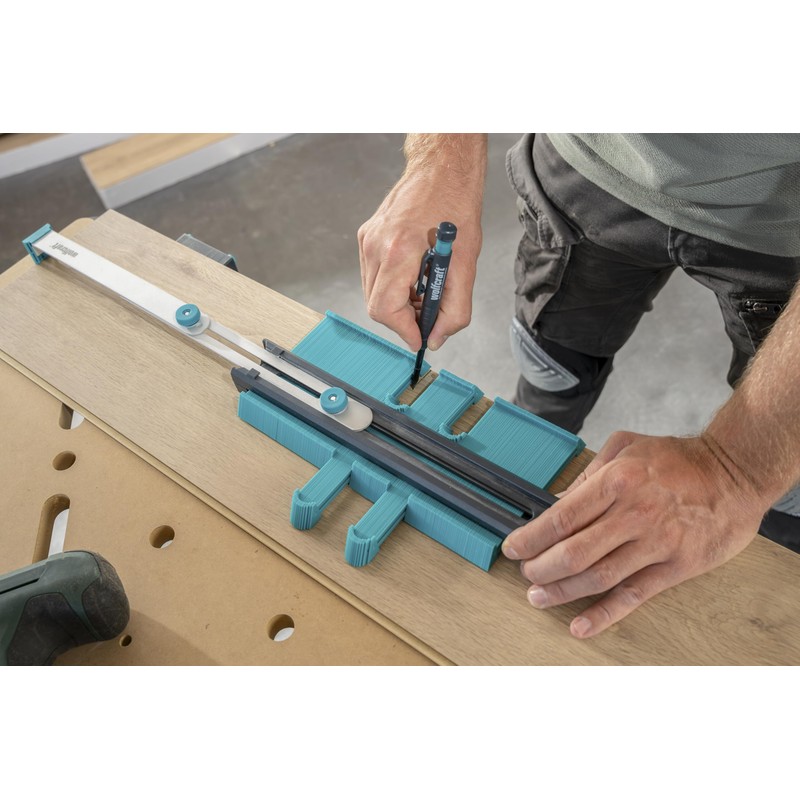 wolfcraft Contour Gauge PRO - Wide Needle Template - For