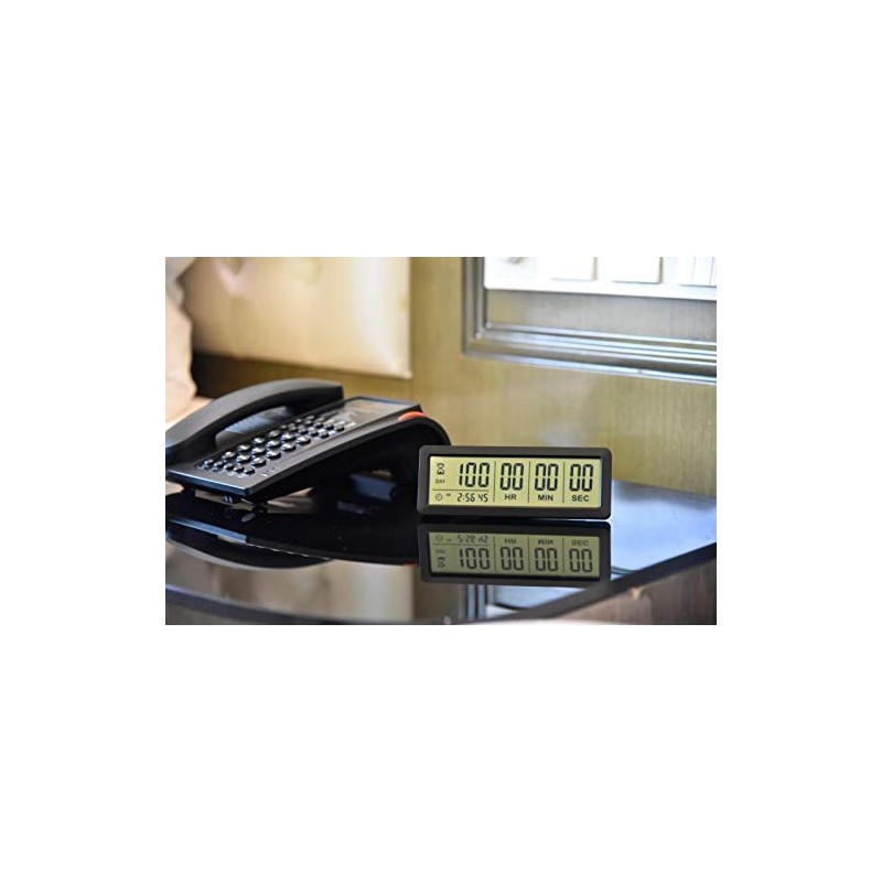 Digital 999 Days Countdown Timer Display time for Retirement Vacation