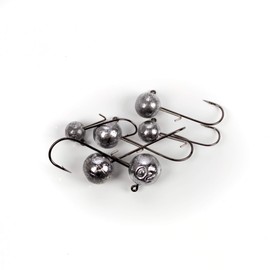 Zite Fishing Jig Heads Set 5-20 g - Jig Hooks Assortment with #1, 1/0, 2/0, 3/0, 4/0 - Perch, Zander, Pike Fishing Hooks - 30 Pieces Lead Heads Rubber Bait Fishing - Rubber Fish & Twister Jigheads