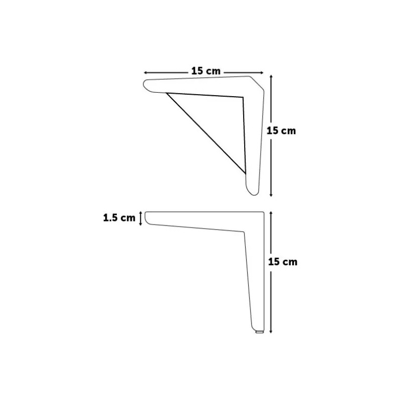 Herrajes Guerrero Pata Para Sala Muebles Punta 4 Piezas -