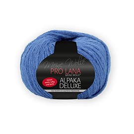 Pro Lana Alpaca Deluxe Colour 55, Alpaca Wool Embroidery Wool, Alpaca Needle Size 5 mm for Knitting and Crocheting
