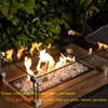 GASPRO 10 lbs Clear Fire Glass for Fire Pit Table,