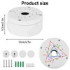 4 Pcs Camera Junction Box: Waterproof Junction Box for Security