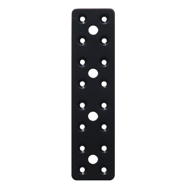DAIDOHANT 69101 (Reinforced Hardware) Black Multi-Metal Plate Type [Iron] (W) 1.6 x (A) 6.3 inches (40 x 160 mm) (Pack of 1)