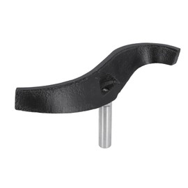 Lathe Tool Rest, Wood Lathe Tools Lathe Turning Tool Rest 16mm S Curved 5/8 Inch Diameter Alloy Steel and Cast Iron Lathe Tool Rest