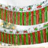 Christmas Decorations 4 Pack Total 40 Feet Tinsel Foil Fringe