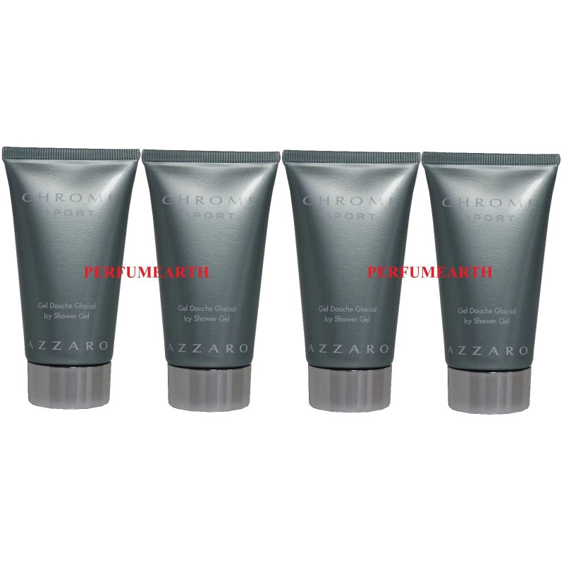 Azzaro Chrome Sport By Azzaro 4 Pieces 1.6/1.7oz. Icy Shower