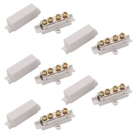 Terminal Block High Power Wire Cable Connector, 5Pcs 100A 1000V, Double Screw Fixation, for Ceiling Lamp Wiring, Switch Wiring and Electricity Meter Wiring