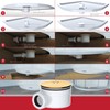 SPARES2GO Shower Trap for 90mm Tray Plug Hole 1.5" Luxury
