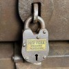 New York Insane Asylum Cast Iron Gate Lock With Brass