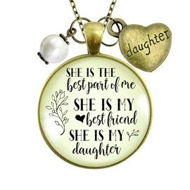 To Daughter From Mother Necklace Best Part of Me My Daughter Jewelry Gift 36"