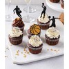 Moitkptt 24Pcs Basketball Cupcake Toppers for Party Decorations, Player &