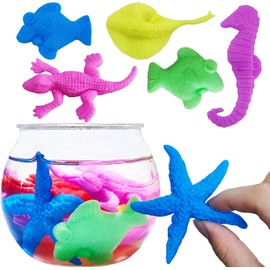 Dinosaurios cultivadores de agua, paquete de 50, recuerdos envueltos individualmente, juguete de animales expandibles, suministros para fiestas