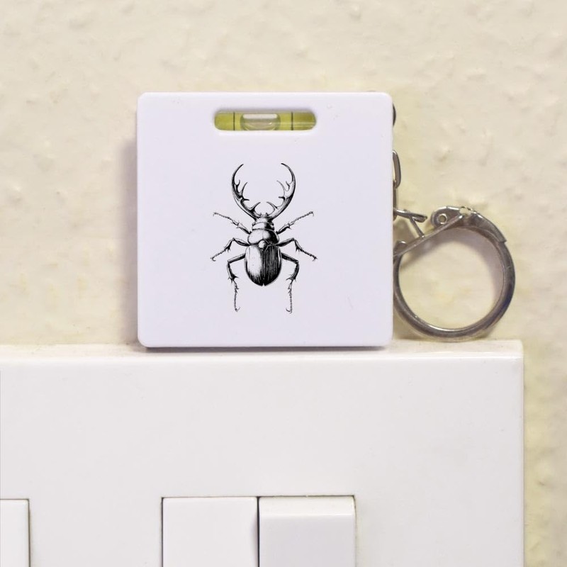 'Stag Beetle' Keyring Tape Measure/Spirit Level Tool (KM00041704)