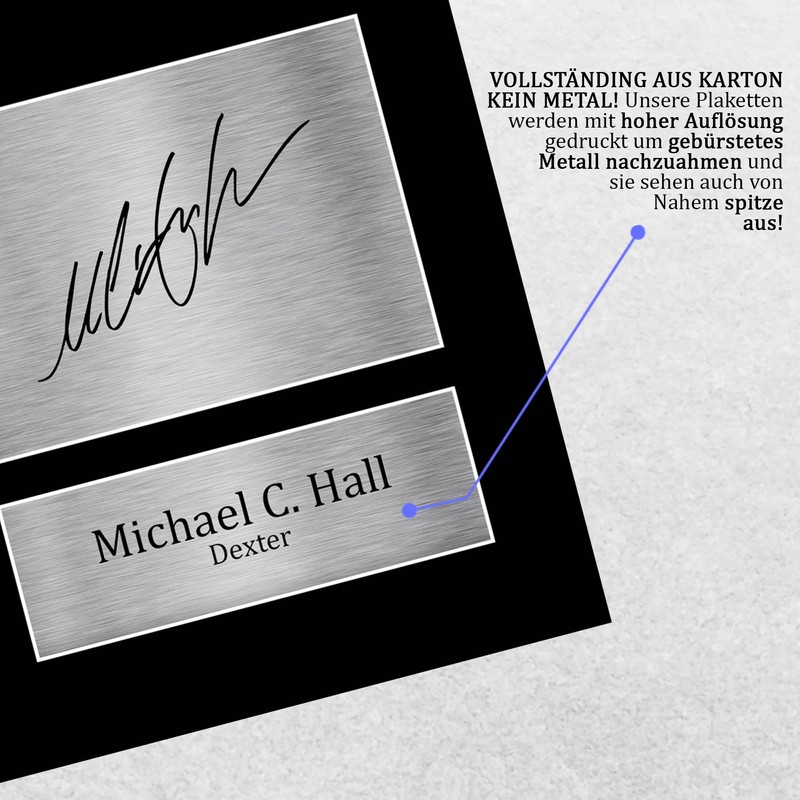 HWC Trading A4 Michael C. Hall Dexter Dexter Gifts Printed