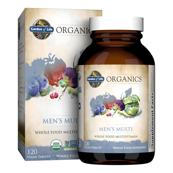 Garden Of Life Organics Multivitaminico Hombres 120 Tab Sabor Sin