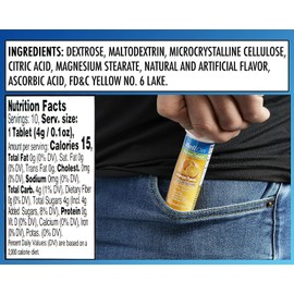 Relion Glucose Tablets, Orange Flavor, 10 Count (Pack of 2), Boxed by Fusion Shop Store