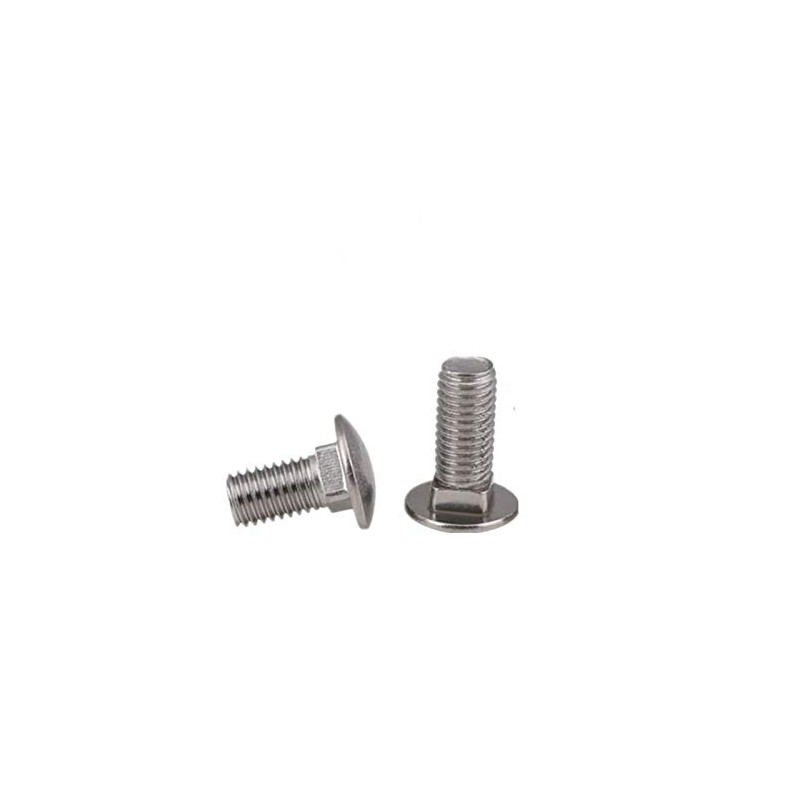 Set of 4 Square Carriage Bolts Stainless Steel M12 x