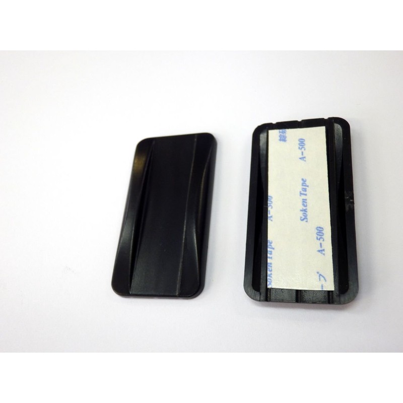 San-S Hikite-kun Sliding Door Pulls, 2 Pieces, Black