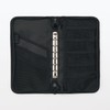 MUJI OHCA3A2S Polyester Passport Case with Clear Pocket, Black, Approx.