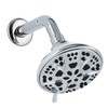 AquaDance High Pressure 6-Setting, Large 5-Inch Shower Head with Full