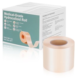 Hydrocolloid Roll for Wound Care - 2in*16ft Hydrocolloid Bandages with Self-Adhesive, Ultra Absorbent, Flexible & Waterproof, DIY Size First Aid Kit Essential