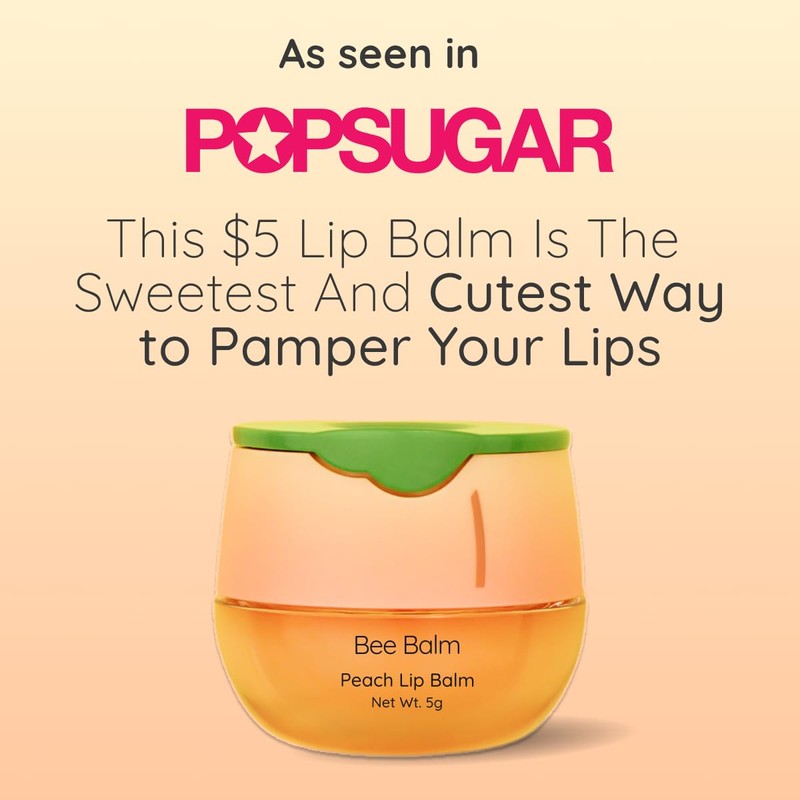 Bee Balm Original Lip Balm in Peach Hydrating Lip Care,