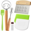 BOORIKA Sourdough Bread Baking Tool Set with Danish Dough Whisk,