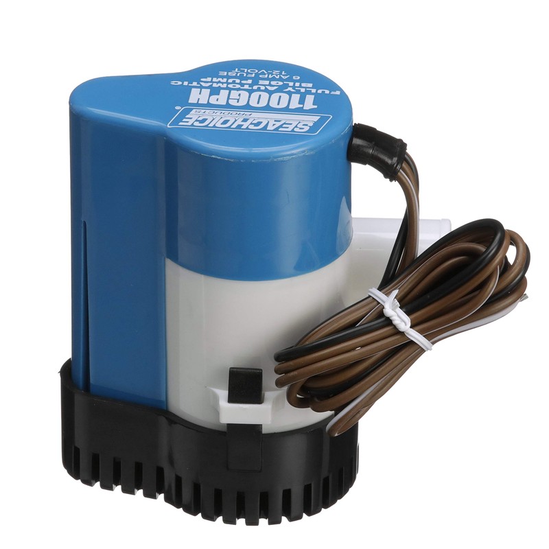Seachoice Automatic Bilge Pump, 1,100 GPH, 1-1/8 in. Hose Size,