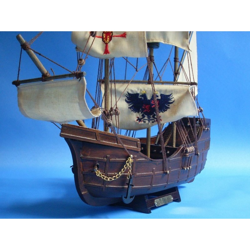 Hampton Nautical Santa Maria with Embroidery Ship, Limited Edition, 14"