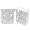 Hordion 6PCS Blind Brackets 2 Inch Box Mounting Bracket for