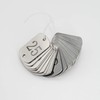 Rectangular Stainless Steel Numbered Tags Key Tags with Two Holes