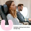 suction Stuffable Neck Pillow for Travel, Neck Pillow Airplane, Ideal