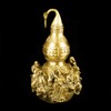 BRASSTAR Golden Brass Bagua Gourd Wu Lou Statue 7.5”(H) Feng
