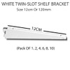 Super HD 10 Pack 12cm OR 120mm White MSF Twin