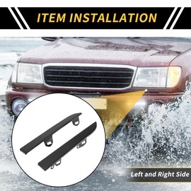 REPAIROCK 1 Pair Front Bumper Grille Headlight Filler for Toyota Tacoma 2001-2004 Lower Headlamp Bumper Filler Trim Panels Driver Passenger Side No.5251335060