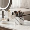 WORHE Natural Lilac Marble Toothbrush Holder 3.93Inch Solid Stone Makeup