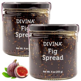 DIVINA Fig Spread Jam, 9 oz (2-Pack)
