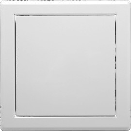 Access Panel Door 6x6 Inch White Opening Flap Cover Plate - Box Door Lock - Door Latch (6x6, Metal - White - Open/Close Click Function)