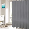 WOODFIB Shower Curtain, 100% PEVA Waterproof Anti-Mould Proof Resistant, Quick-Drying,