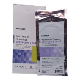 mckesson Gasa Mckesson Petrolato Xeroform 12.7x23cm (10 Pzs/gasas)