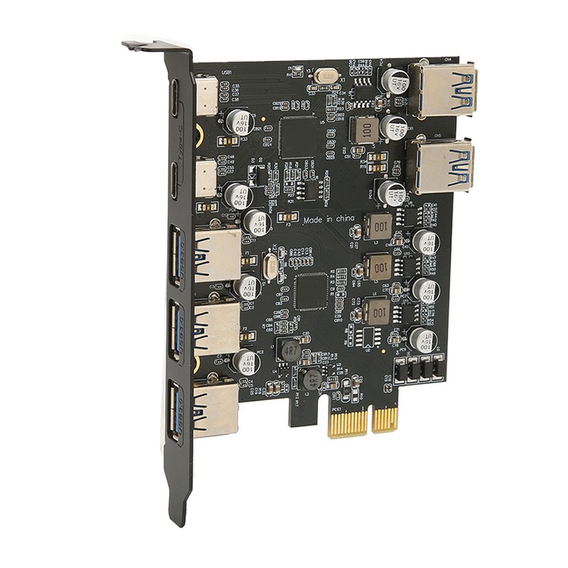 PCI E to USB Expansion Card 7 Ports 5Gbps USB