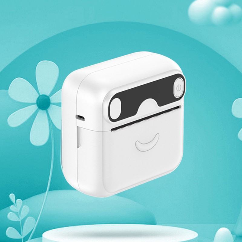 Mini Printer Bluetooth Connection Inkless Printing Portable Pocket Printer for