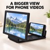 3D HD Phone Screen Magnifier Stand, Foldable 2-3X Mobile Video