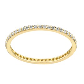 Old English Jewellers 9ct Yellow Gold Stone Set Full Eternity Band Ring size J K L M N O P Q R S (Q)