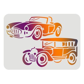 FINGERINSPIRE Car Stencil 11.7x8.3inch Sport Car Stencil Reusable Roadster Painting Template for Decoration Classic Cars Drawing Stencil Car Stencil for Painting on Wood, Fabric, Paper, Wall