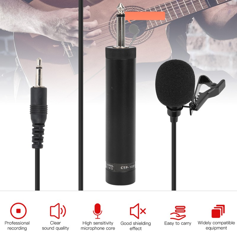 Lavalier Microphone Lapel Saxophone Wired Professional Musical Instrument AccessoriesCable Length